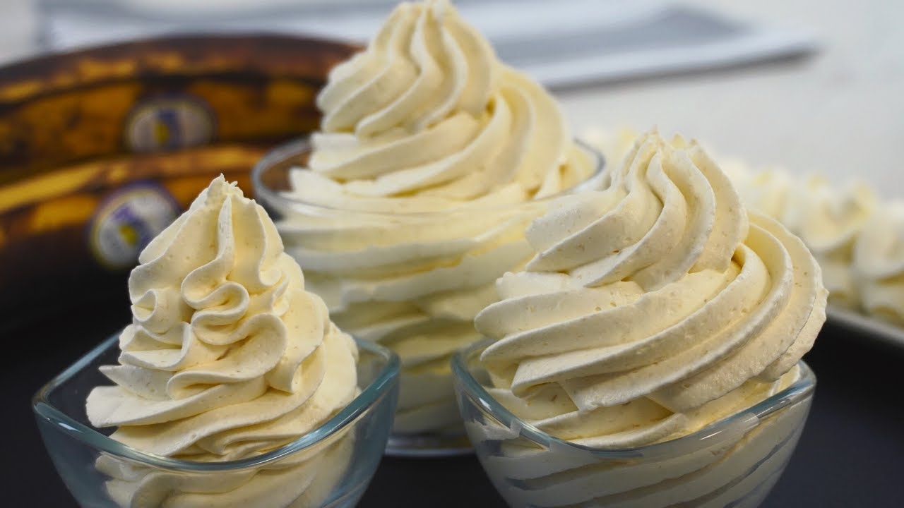 Очень твердый крем из спелых бананов для начинки и украшения тортов | Вкусно и полезно