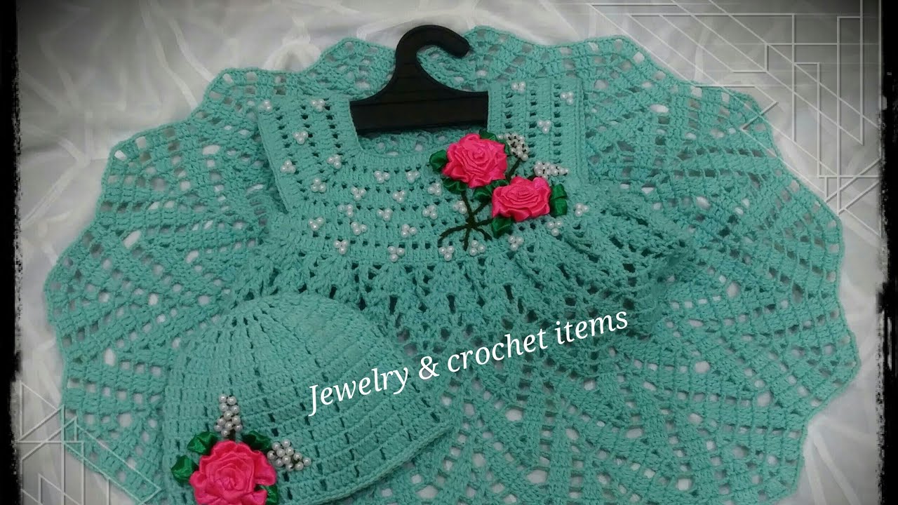 How to crochet baby frock ( part 2)