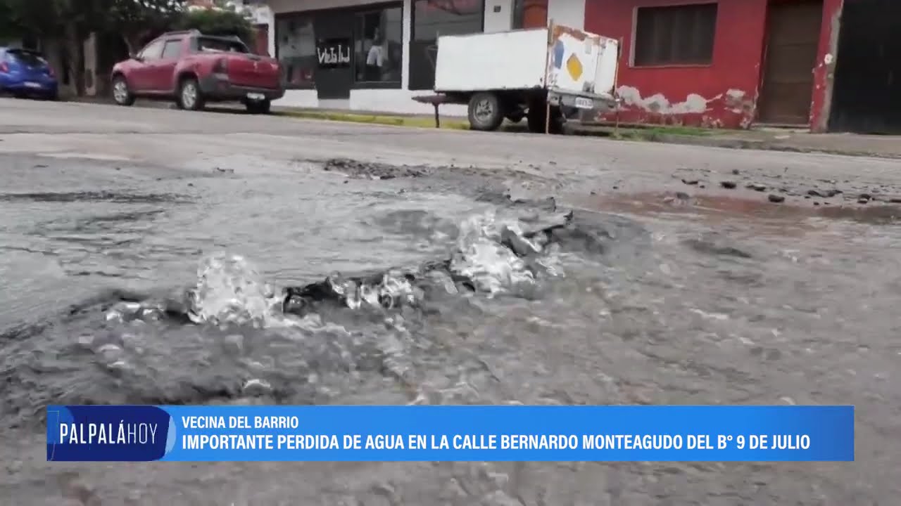 Palpalá: vecinos reclaman por pérdidas de agua en el barrio 9 de Julio