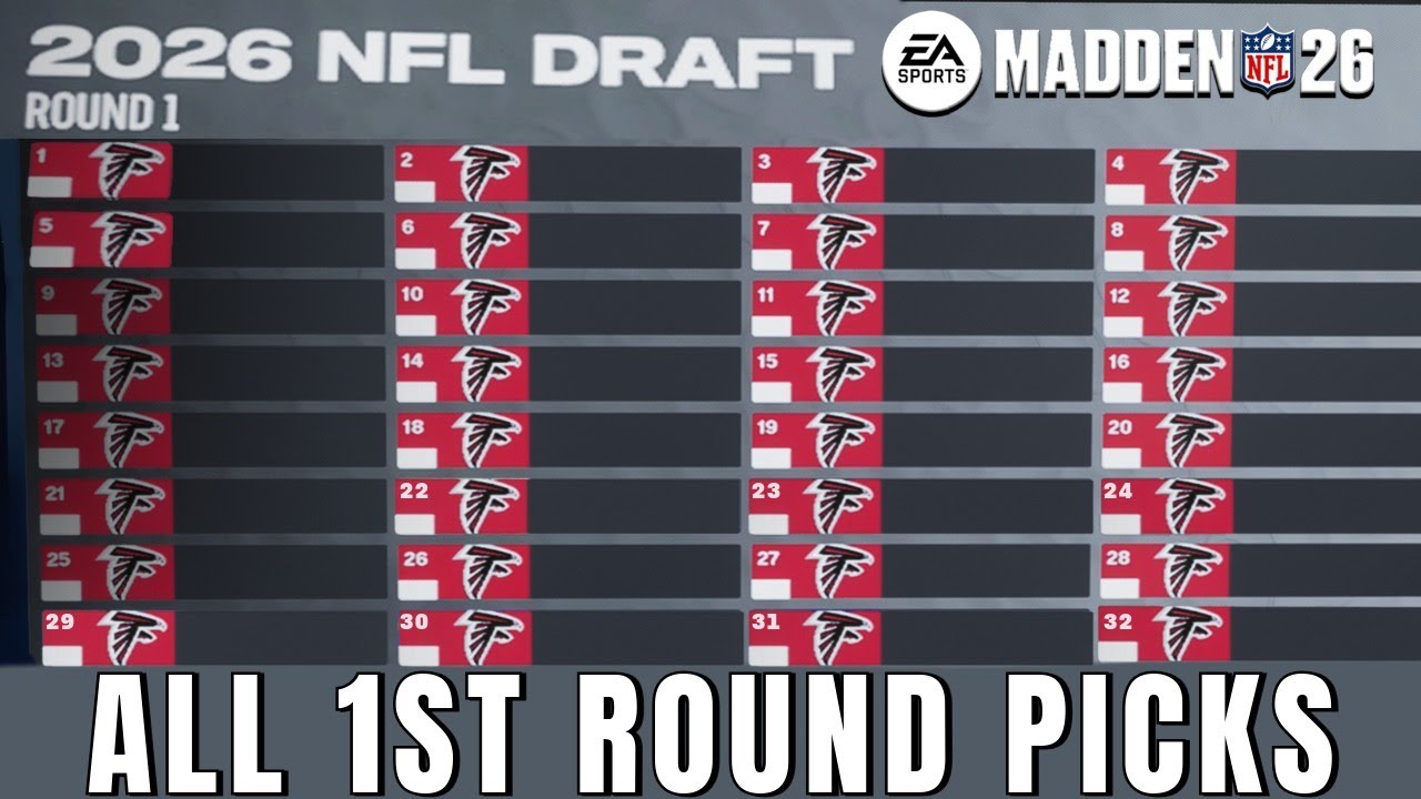 I Had EVERY 1st Round Pick and Rebuilt The Atlanta Falcons | Madden 26 Falcons Rebuild