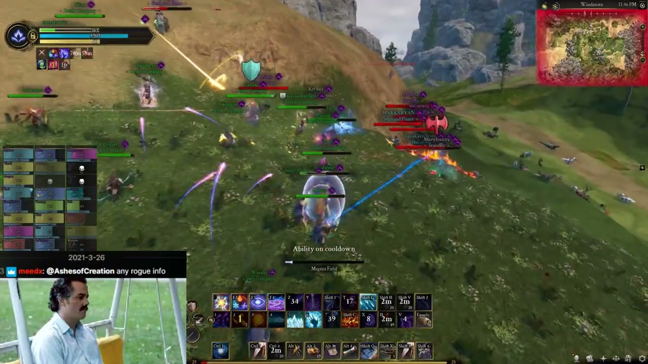 Phase 2 - Mage PoV - Ashes of Creation Alpha 2 PvP