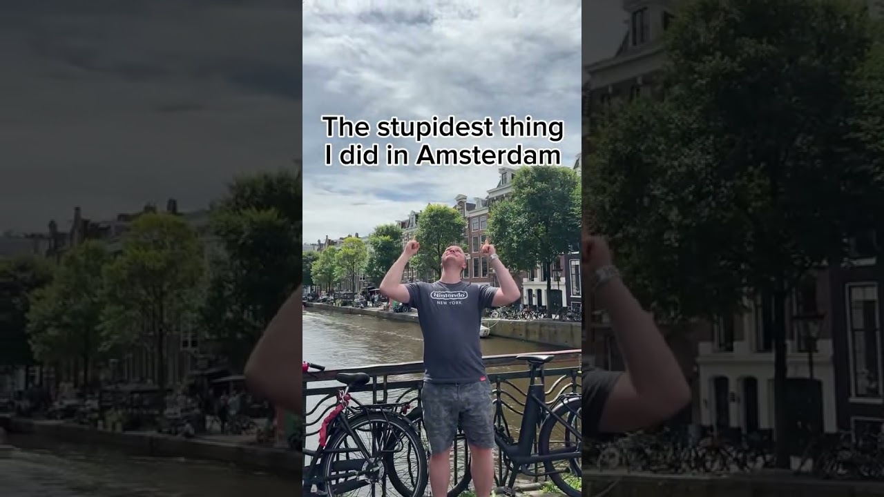 The stupidest thing I did in Amsterdam #travelcomedy #travel #amsterdam