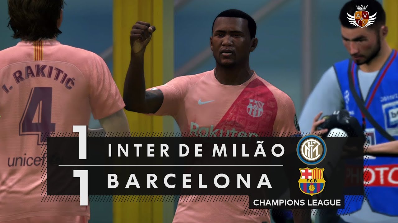 INTER DE MILÃO 1 x 1 BARCELONA NO FIFA 19 - CHAMPIONS LEAGUE | NARRAÇÃO DE JORGE IGGOR