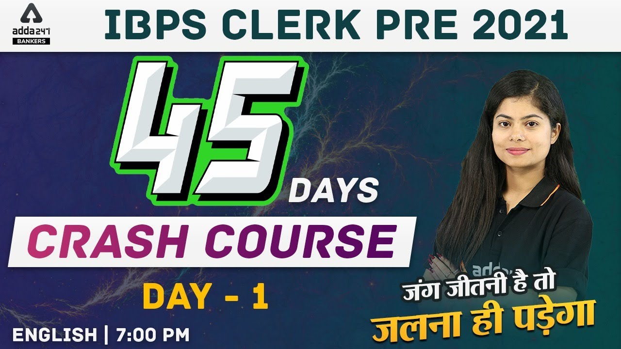 IBPS CLERK PRE 2021 | English | 45 Days Crash Course Day 1 #Adda247