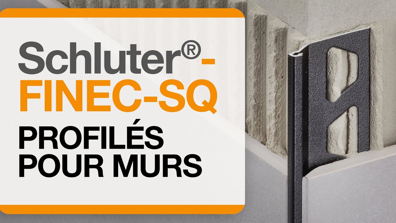 Comment installer le profilé pour murs : Schluter®-FINEC-SQ