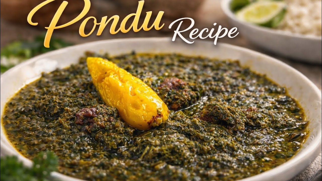 Pondu: A Traditional Cassava Leaves Stew You’ll Love