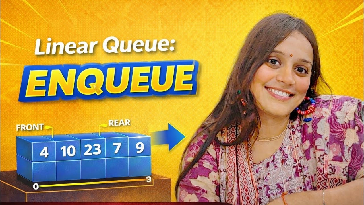Queue in Data Structures: Enqueue Operation with Algorithm & Code