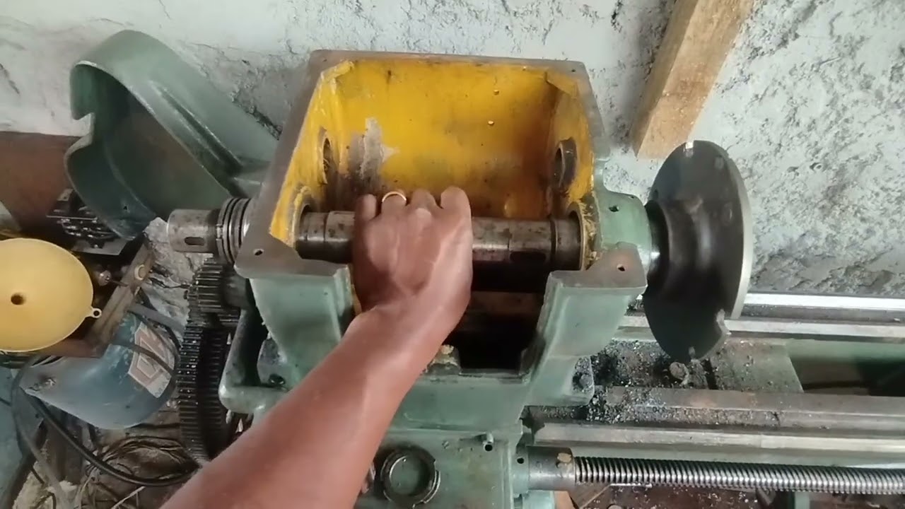 Reforma torno MITTO antigo ( flange de freio e coroa de tração ) #3