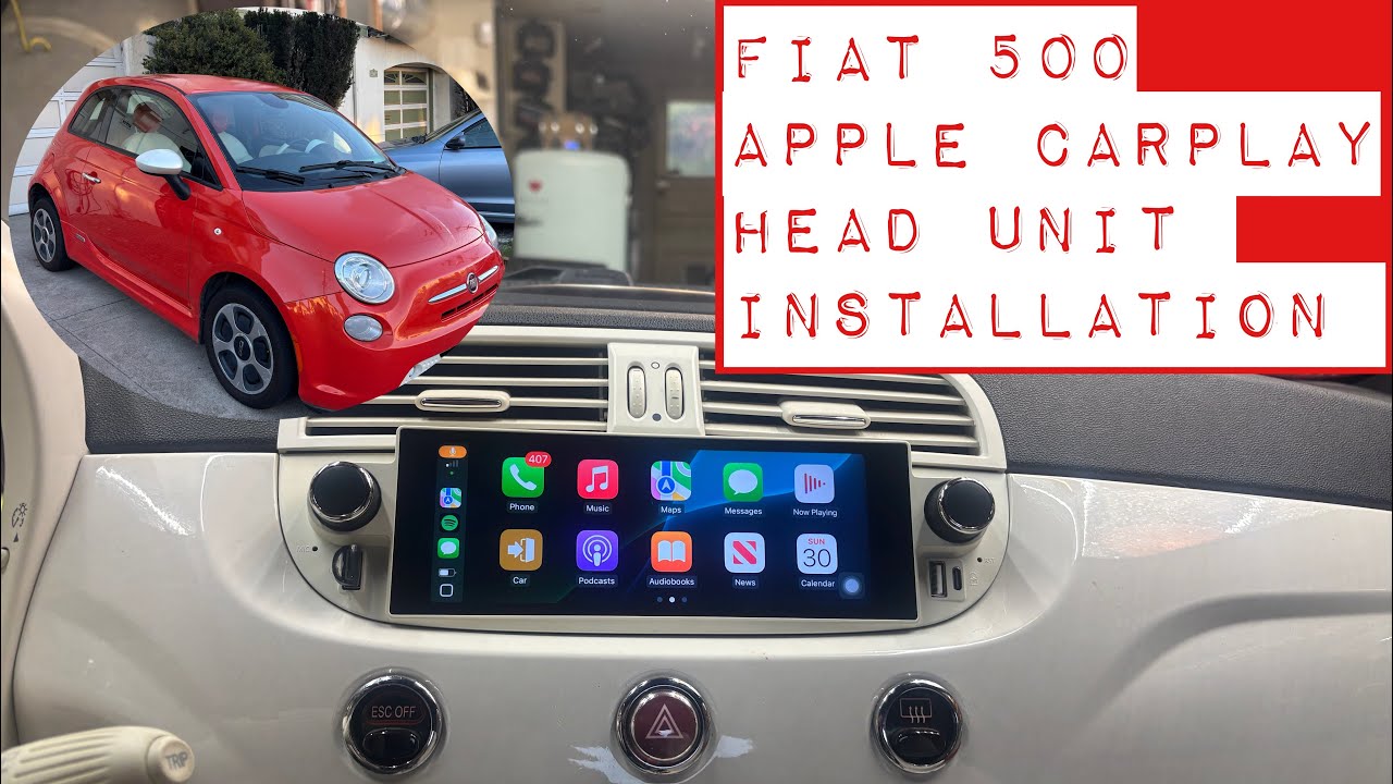 Fiat 500e Apple CarPlay Stereo Install