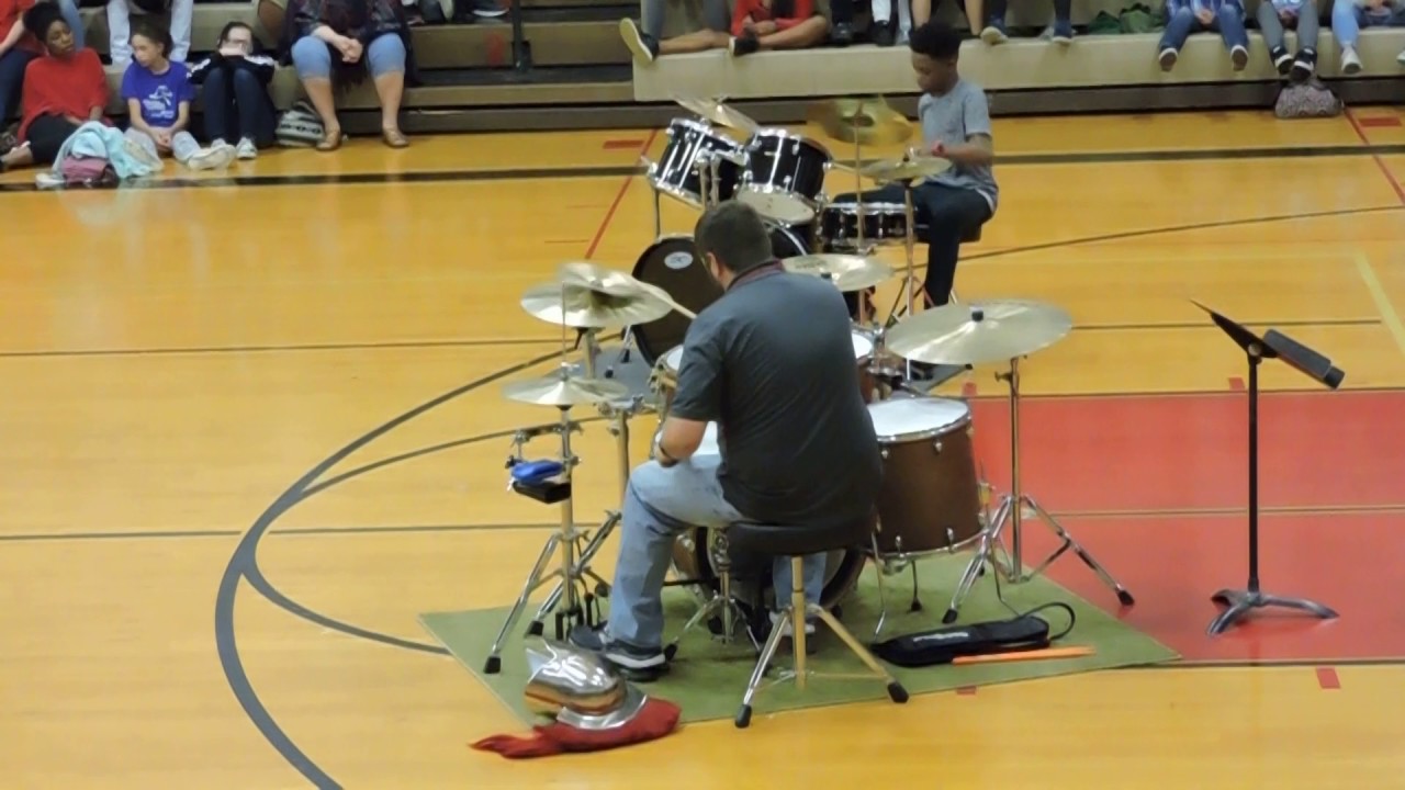 Teacher vs. Student... drum-off!