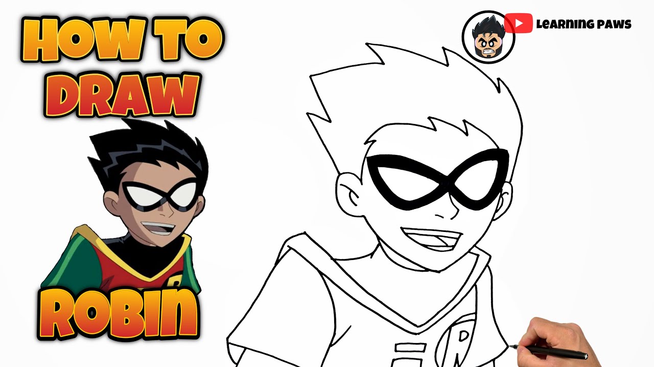 How To Draw Robin | Teen Titans #draw #drawing #robin