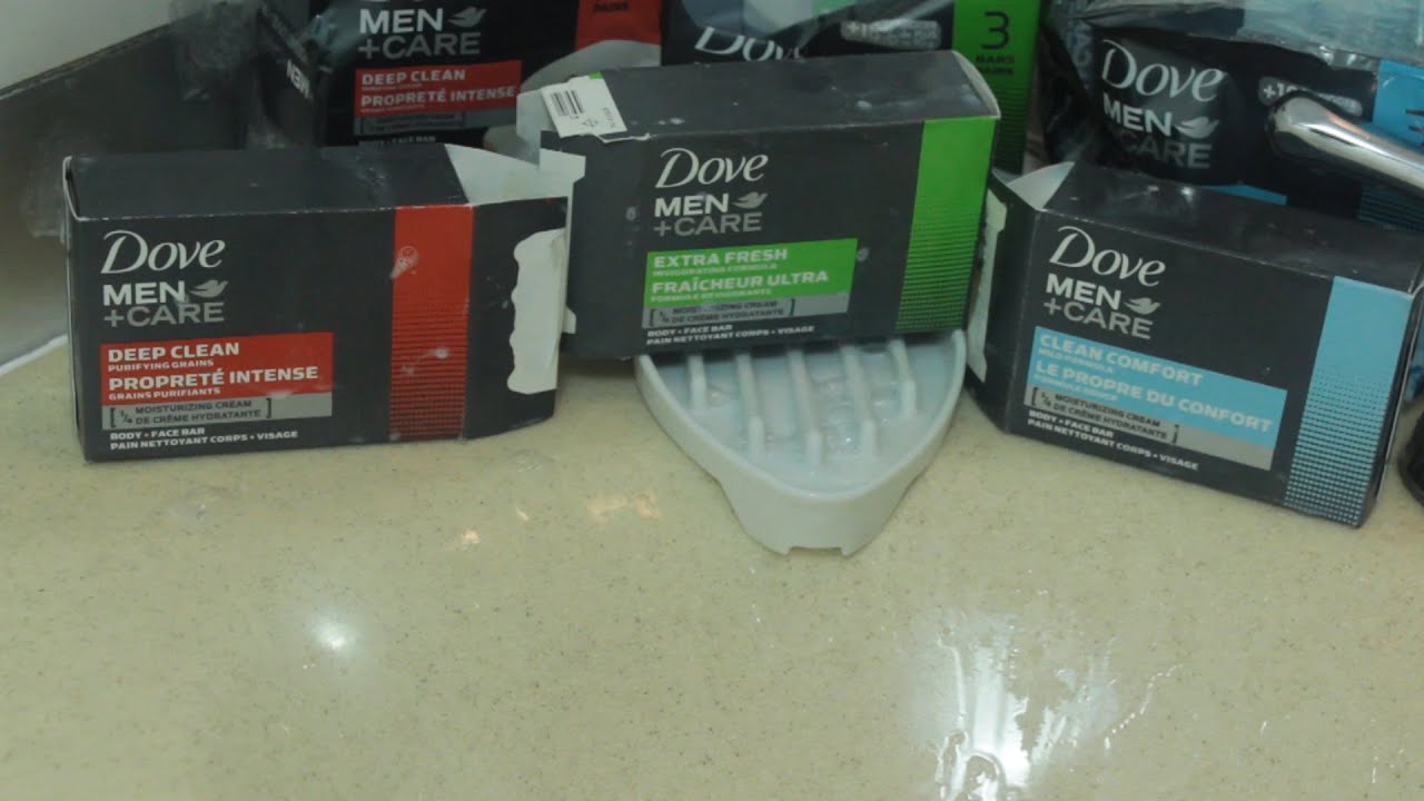 Dove mean plus care Soap bar comparison, deep clean, extrra fresh and clean comfort review completel