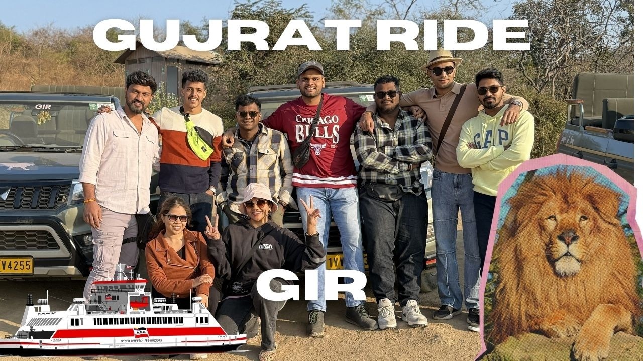 The Journey Begins! Mumbai to Gujrat Ride - Part 01 | Hazira • RoRo Ferry • Gir Safari
