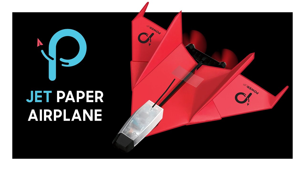 How to Make Firestrike &mdash; Epic Jet Paper Airplane Tutorial &mdash; POWERUP 4.0 Smartphone Controlled Plane