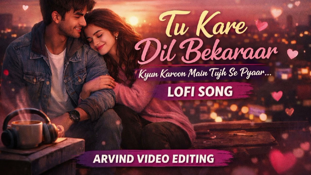 Tu kare Dil Bekaraar kyuun karoon main tujh se pyaar.. lyrics —Lofi song #song #trandingviralvideo  