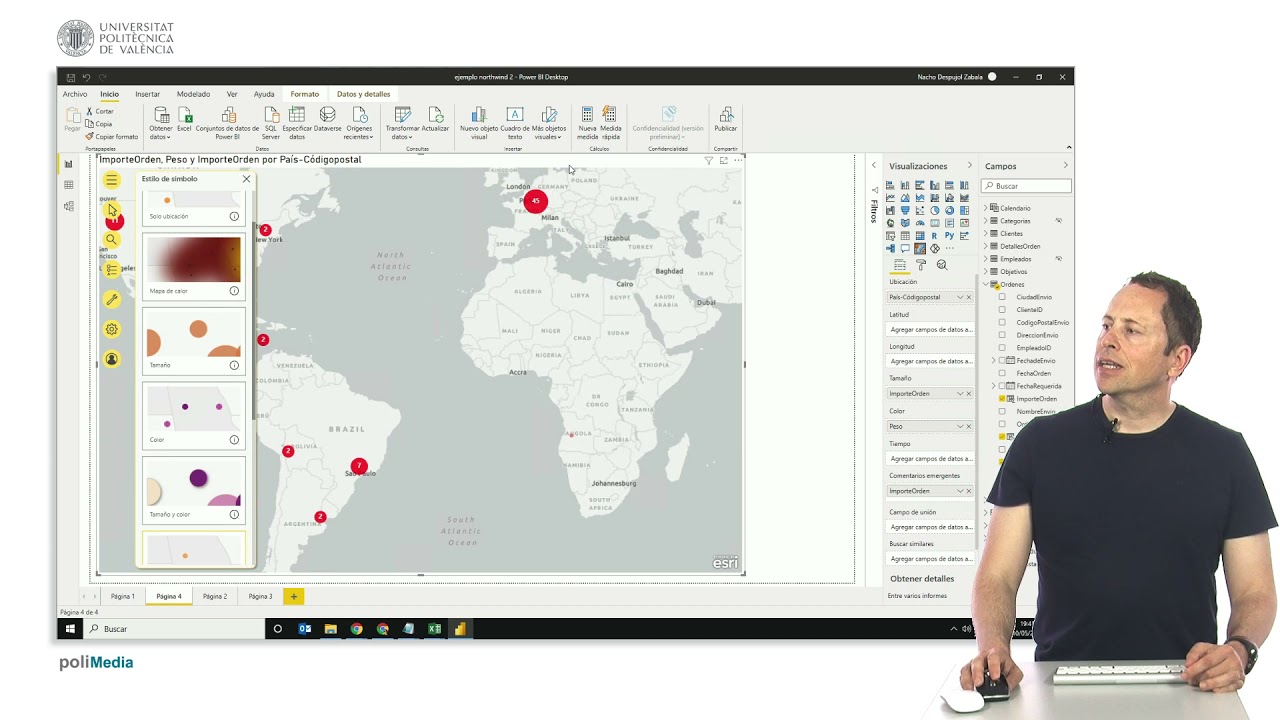 MOOC Power BI. Visualización de mapas de ArcGIS | 88/136 | UPV