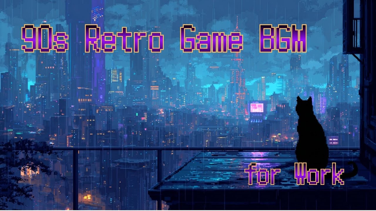 90's Retro Game BGM for Work — Midnight Save Point 2