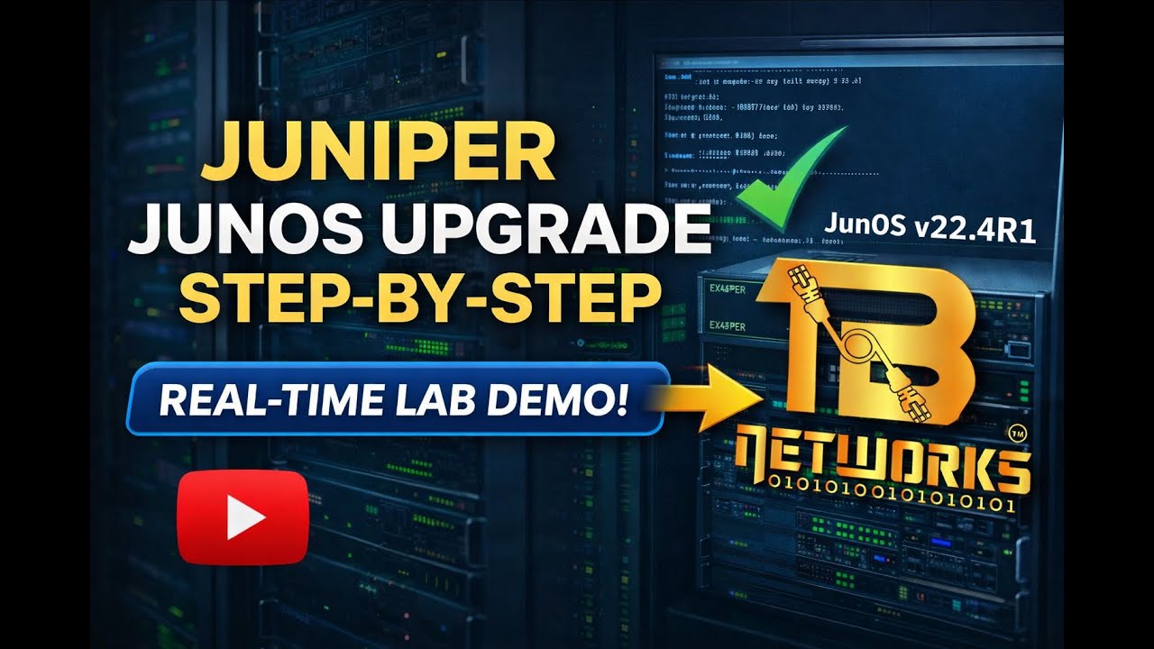 JunOS Upgrade Step-by-Step | Juniper Router JunOS Upgrade | Real-Time Lab Demo
