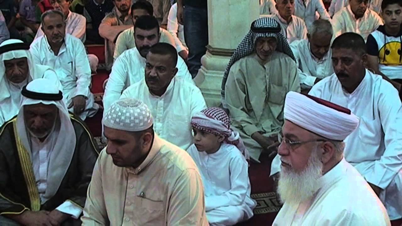 خطبة وصلاة عيد الاضحى المبارك في جامع ام الطبول بالعاصمة بغداد 23/9/2015