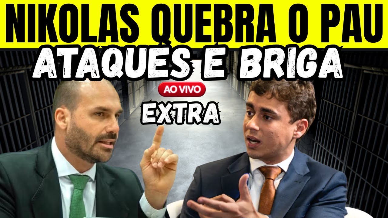 EXTRA! BRIGA E ATAQUES ENTRE NIKOLAS FERREIRA E EDUARDO BOLSONARO