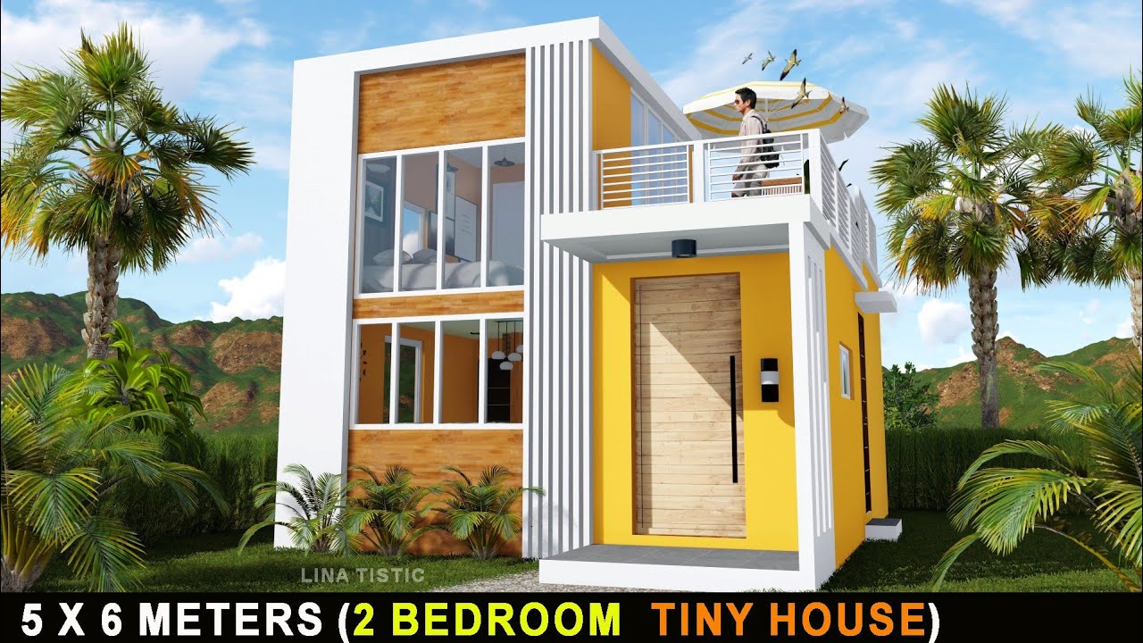 House Design & Plan PH | 5m x 6m | 2 Bedrooms | Simple House Design