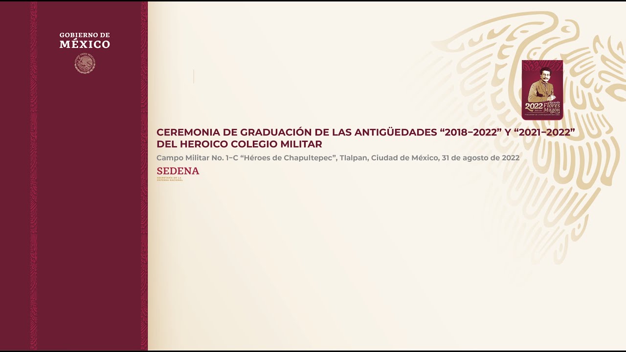 Ceremonia de graduación del Heroico Colegio Militar. Antigüedades 