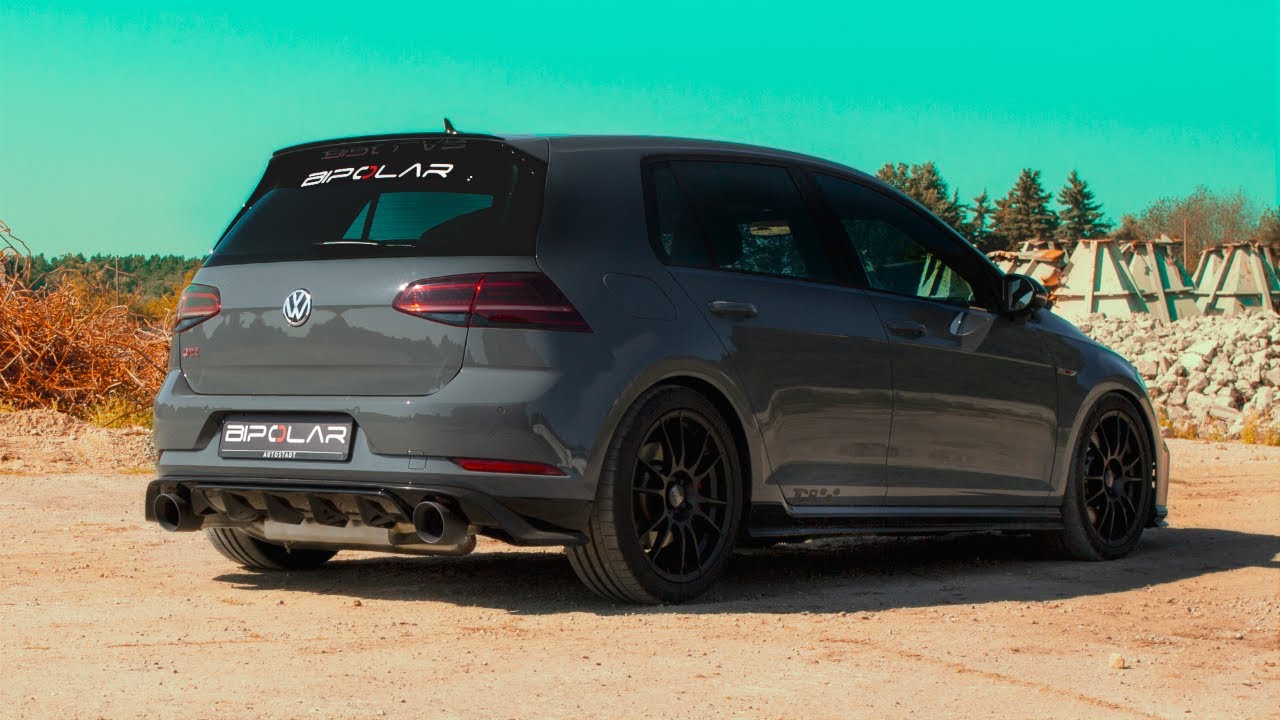 Golf 7 GTI TCR ohne OPF mit HJS Downpipe|3,5 Zoll Straight Pipe |Klappenabgasanlage |Bipolar Exhaust