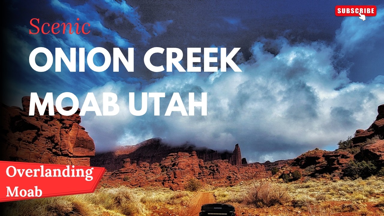 Scenic Onion creek exploring Moab Utah