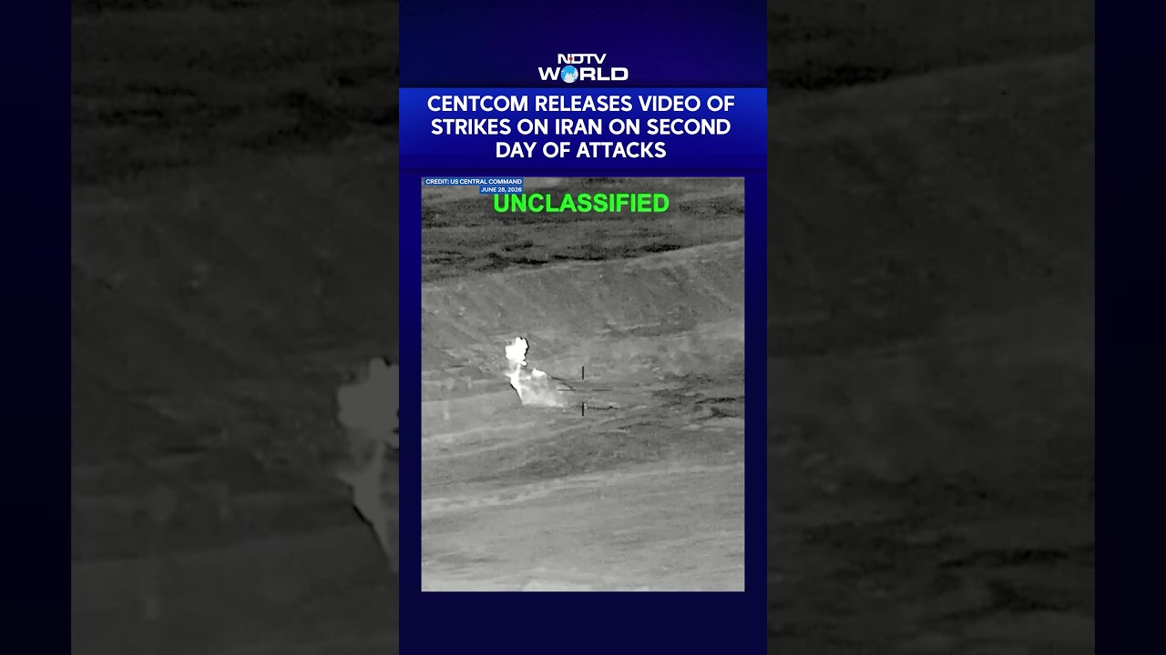 CENTCOM Releases Dramatic Video Of US Strikes On Iran