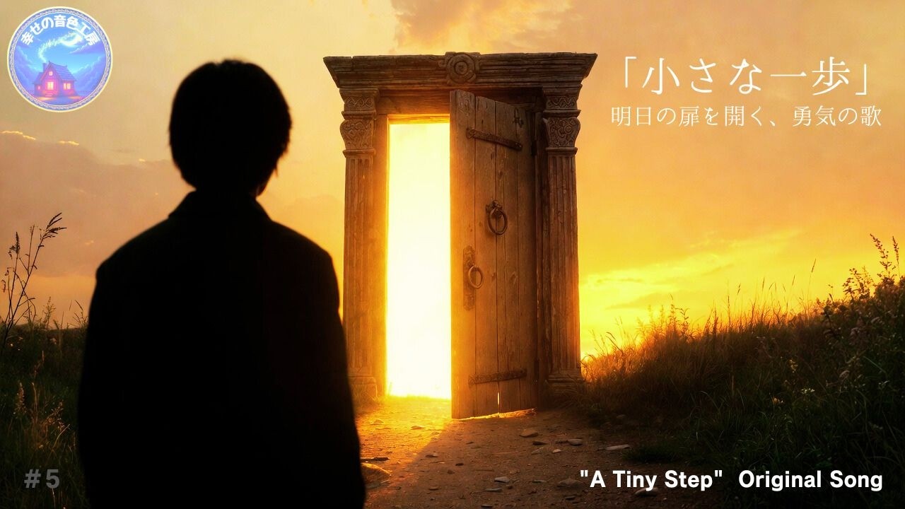 【泣ける応援歌】「小さな一歩」～明日の扉を開く、勇気の歌～｜新生活・環境に慣れようと頑張るあなたへ
