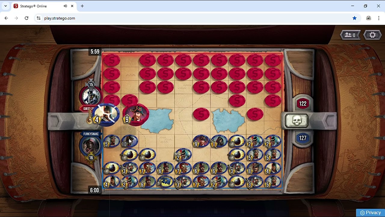 Strategically chasing the opponent and making them make a mistake