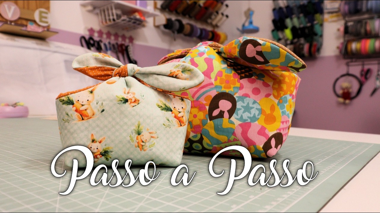 Cestinho de Páscoa com Orelhas  | Passo a Passo