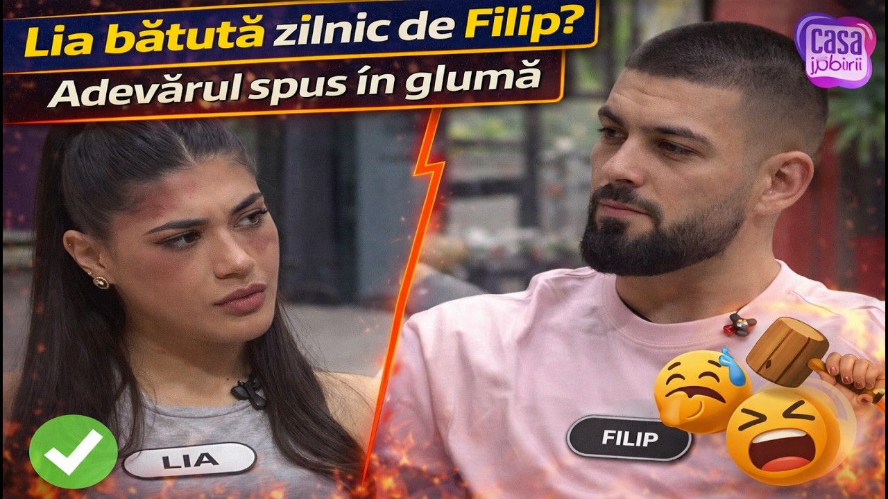 Lovită Lia zilnic de Filip? Adevărul spus &icirc;n glumă