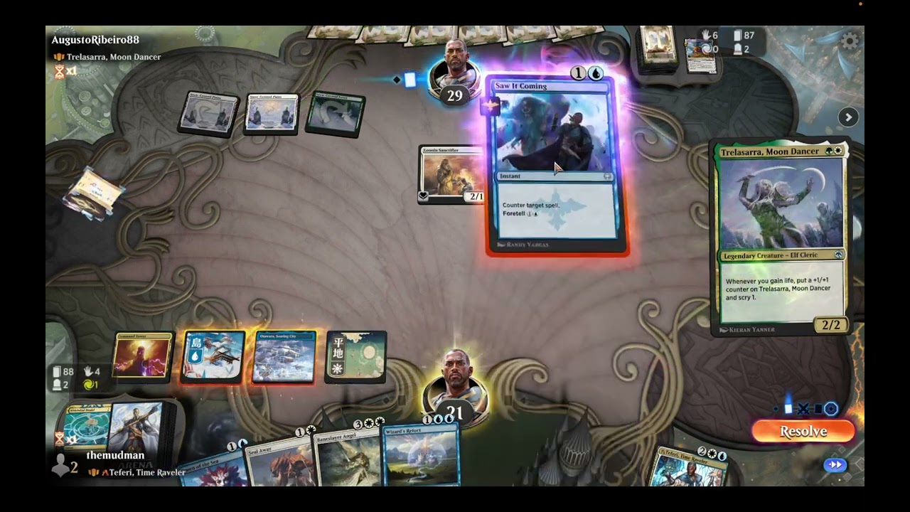 [Historic Brawl] Teferi, Time Raveler vs. Trelesarra, Moon Danser