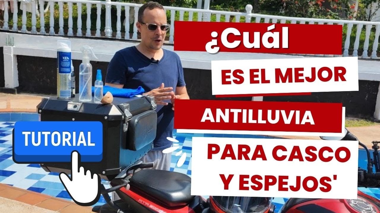 Antilluvia para cascos y espejos, ¿Cuál es el mejor método?