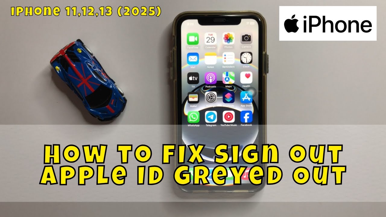 How to FIX Sign out Apple ID Greyed Out in iPhone 11,12,13 Settings (2025)