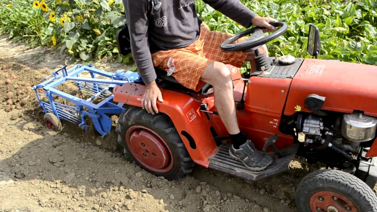 MINI 070 - vibrační vyorávač brambor / Mini 070 and vibrating potato digger made in Home
