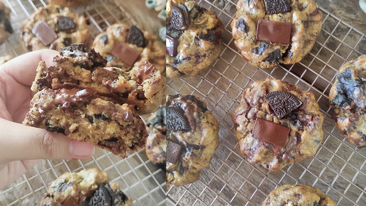 EASY CHOCOLATE CHIP COOKIES WITH OREOS!!! Perfectly Soft & Chewy Bakery Style Cookies