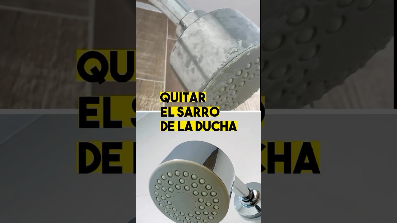 Eliminar el sarro de la ducha
