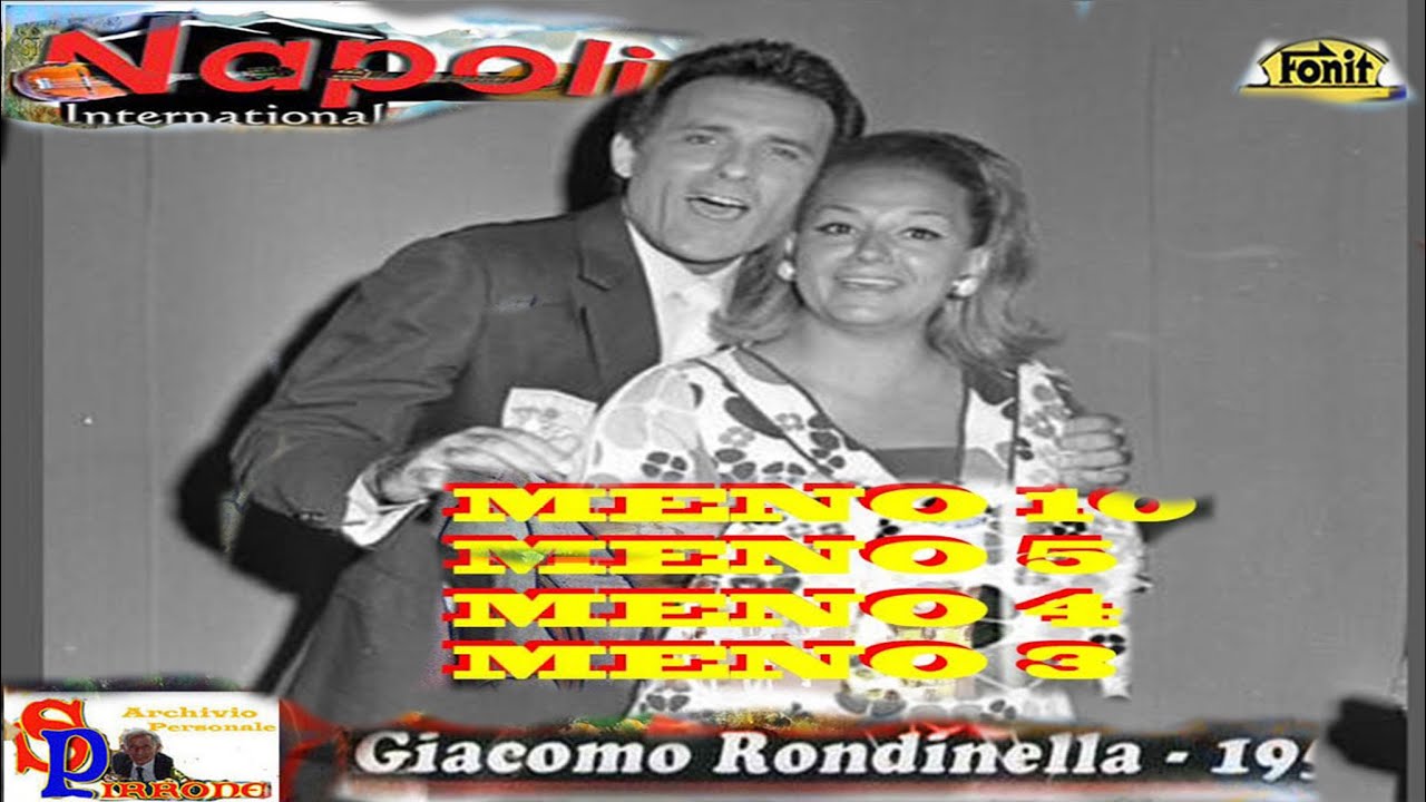 Giacomo  Rondinella & M  Paris - MENO 10  - 5  - 4  - 3  Live 1968