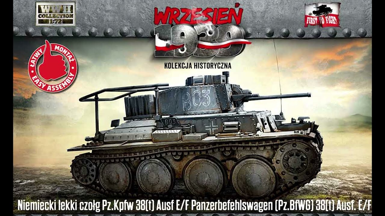 First To Fight 116 - Wrzesień 1939 - 1:72 Niemiecki Lekki Czołg Pz.Kpfw 38(t) Ausf E/F