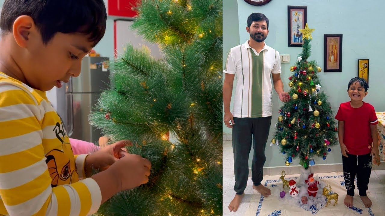 বড়দিনের ৫ ফুট লম্বা ক্রিসমাস ট্রি,গিফ্ট পেয়ে ভীষণ খুশি রিভু সোনা