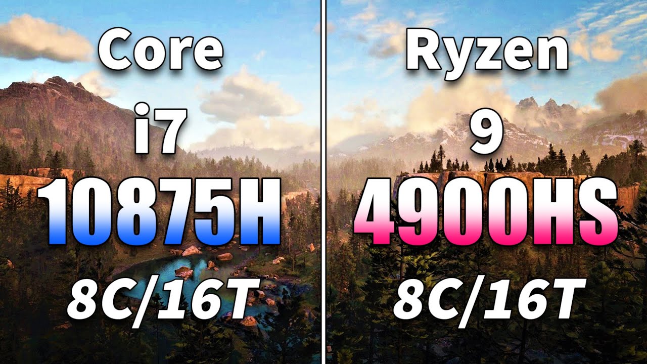 Core i7 10875H vs Ryzen 9 4900HS | Gameplay Benchmark Test