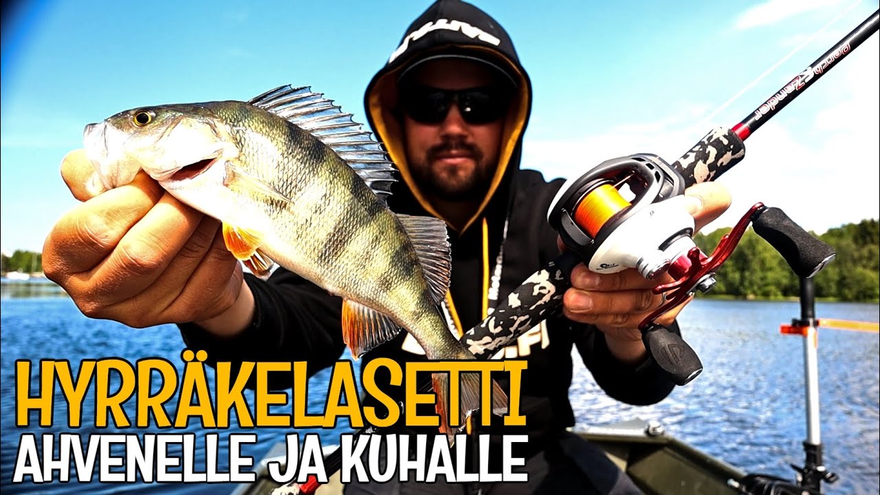 AHVENEN KALASTUSTA HYRR&Auml;KELASETILL&Auml; - TESTISS&Auml; SCANDINAVIAN TACKLE PERCH & ZANDER COMBO