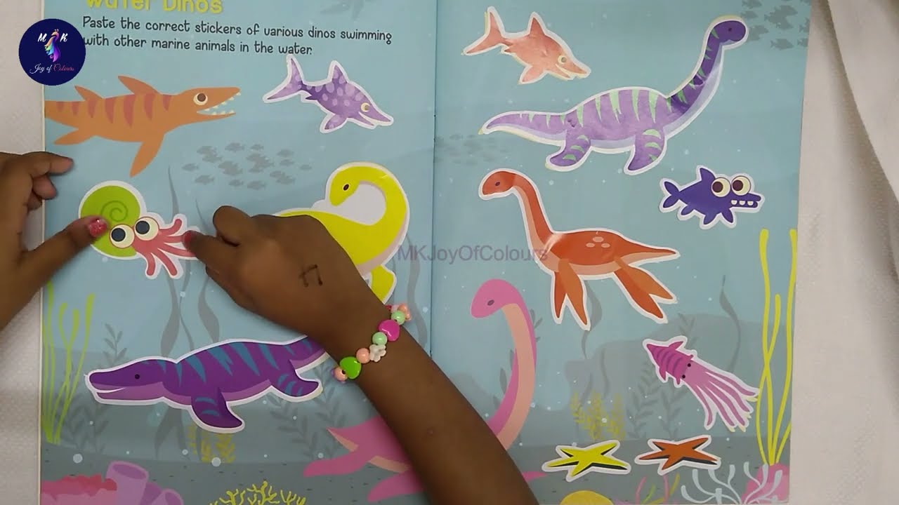 Fun With Stickers - Water Dinos  