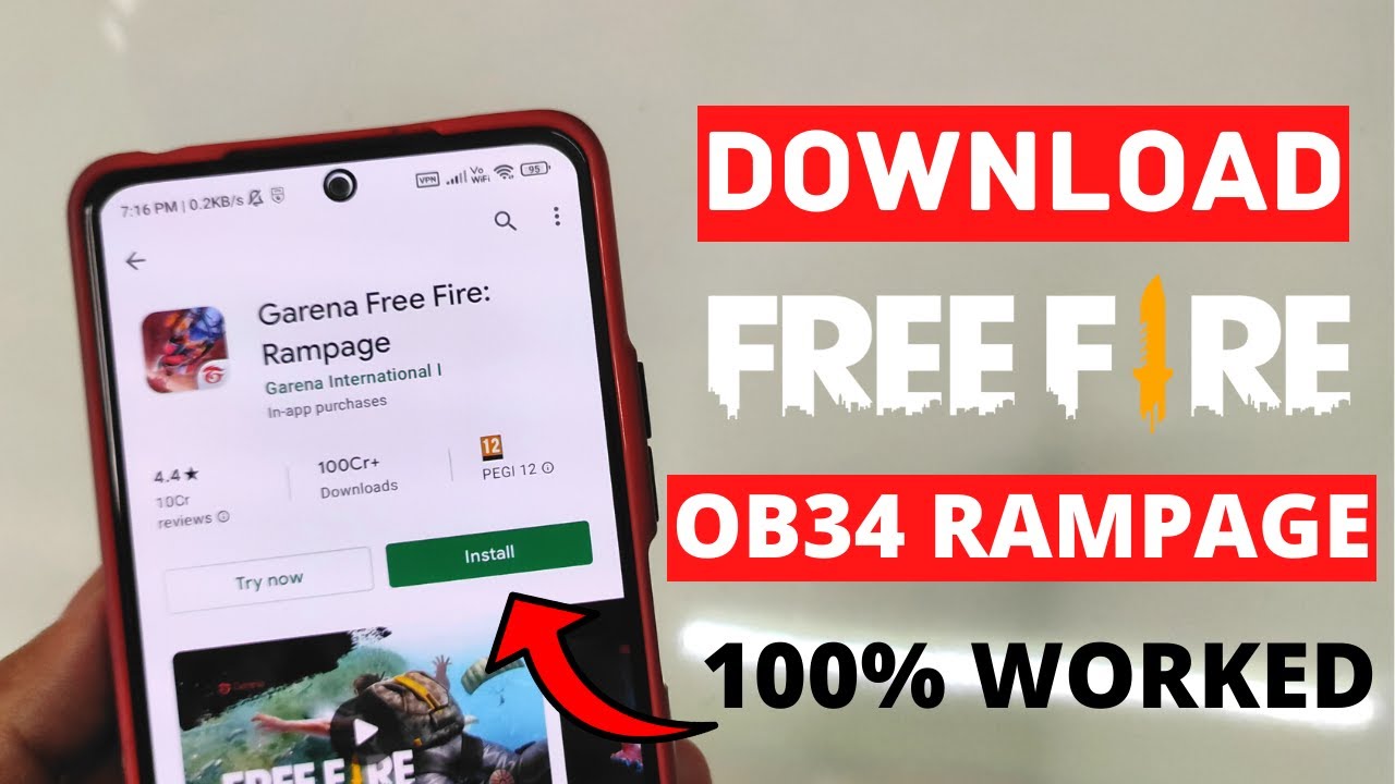 How to Download Free Fire OB34 | Free Fire OB34 Download Kaise Kare | Update Free Fire OB34 Rampage