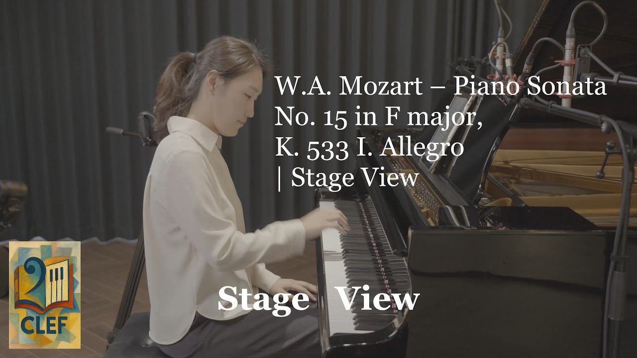 W.A. Mozart – Piano Sonata No. 15 in F major, K. 533 I. Allegro | Stage View