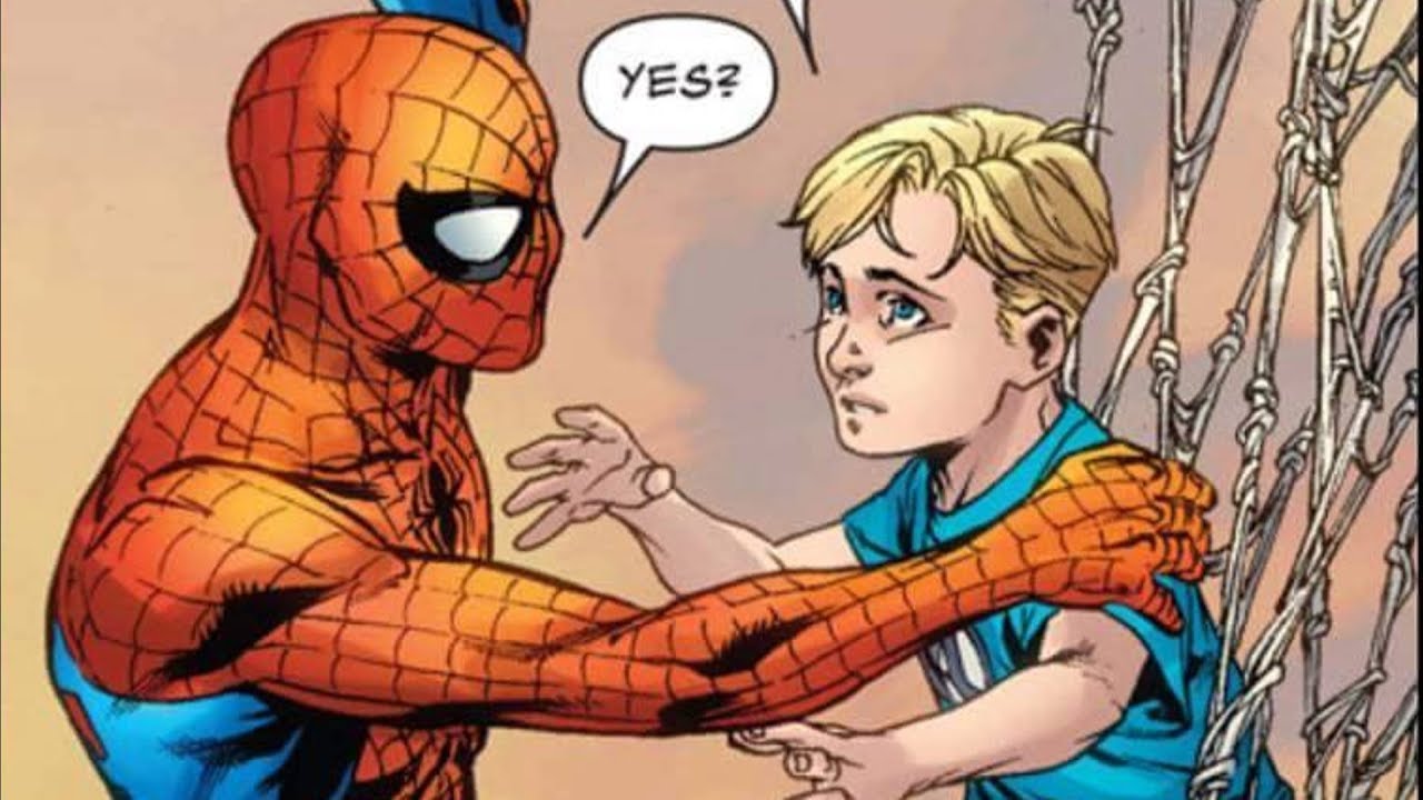 Las hermosas palabras de spiderman a Franklin Richards - alejozaaap