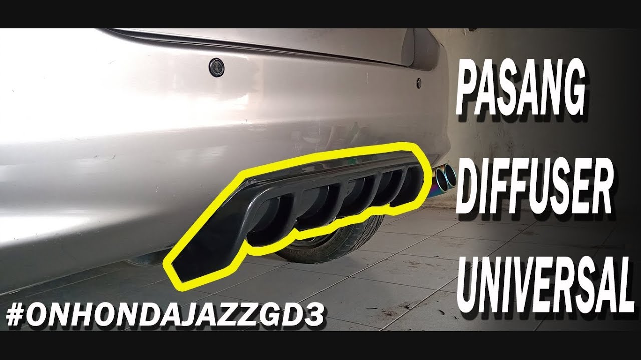 Pasang diffuser universal | on honda jazz GD3