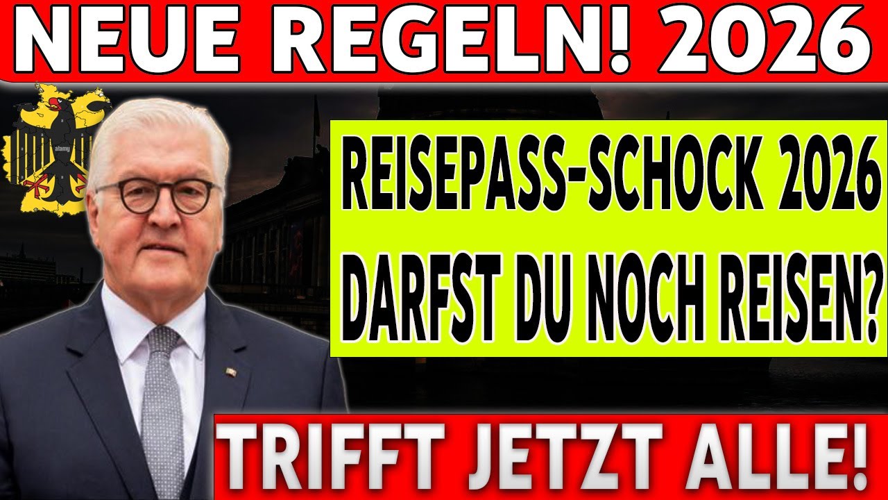 ❌✈️ Ohne diesen Nachweis kein Reisepass mehr? Neue Regeln 2026 betreffen jeden